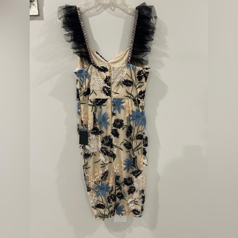 Lulus Show Stopper Cream Embroidered Sequin Bodycon Midi Dress - Picture 4 of 6